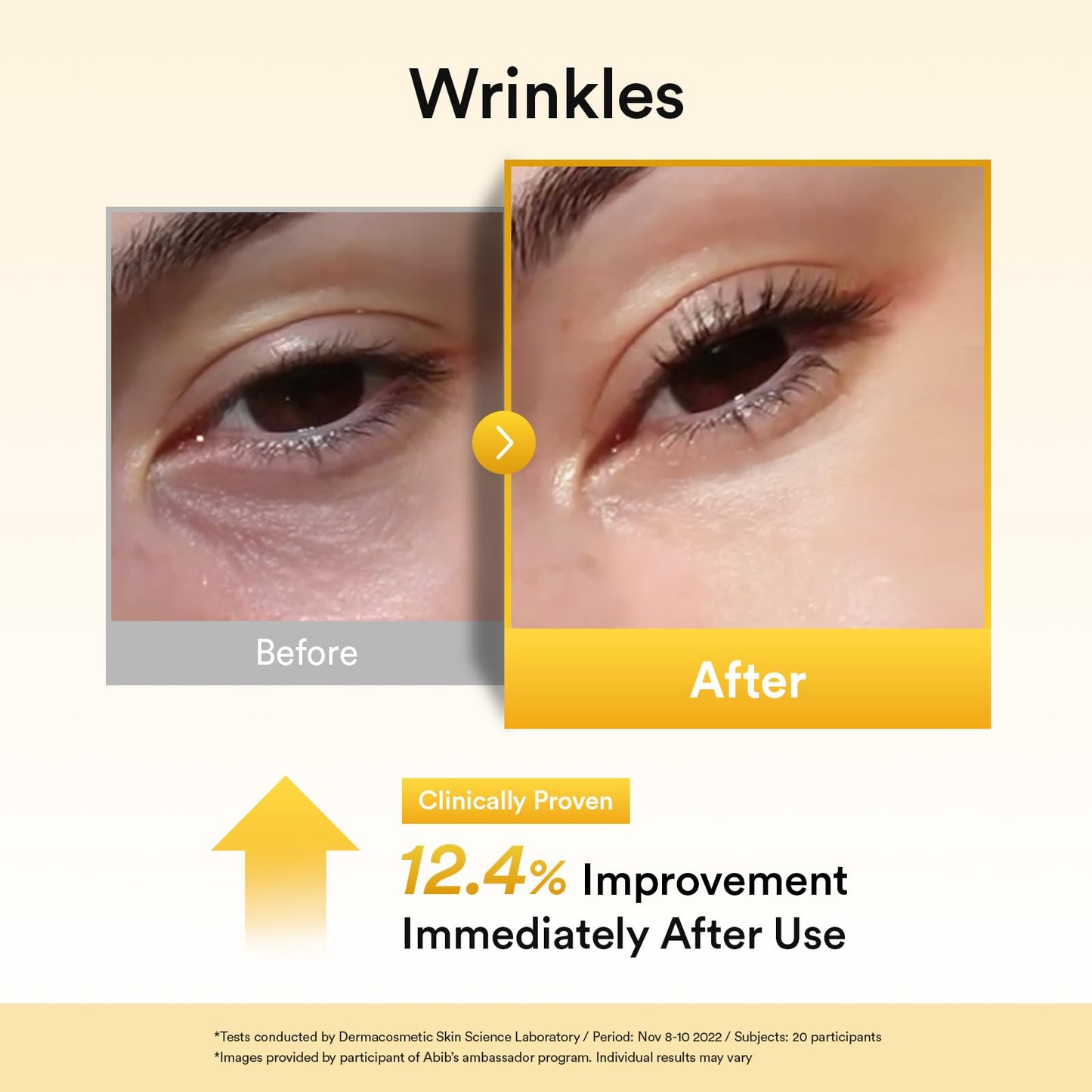 30 DAY MONEYBACK GUARANTEE Abib Vegan Collagen Eye Patches