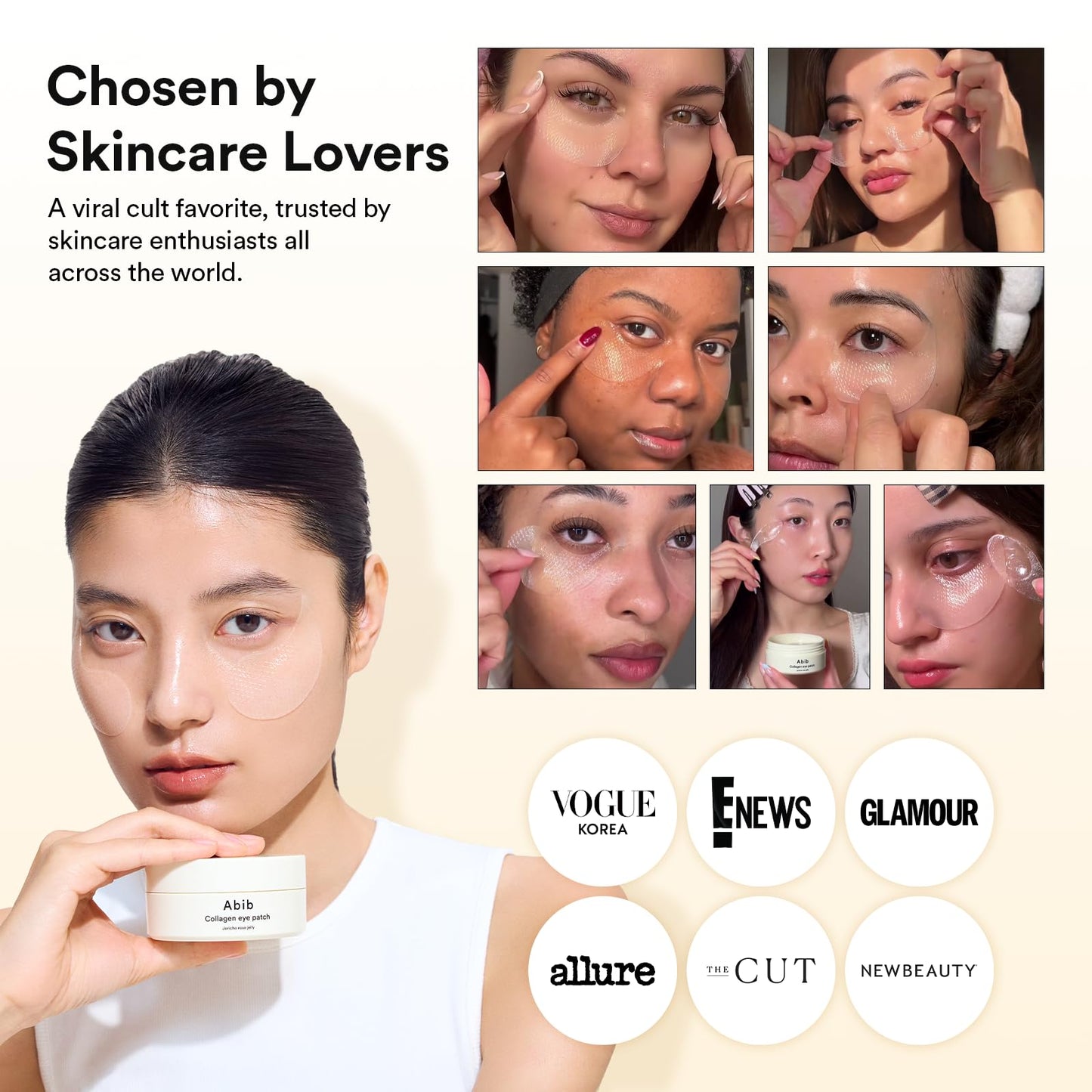 30 DAY MONEYBACK GUARANTEE Abib Vegan Collagen Eye Patches